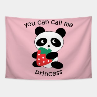 You Can Call Me Princess: Panda Tapestry