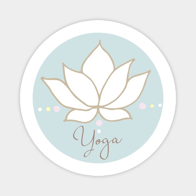 Yoga design Magnet by Anines Atelier