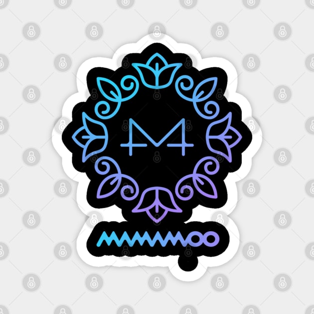 Mamamoo Logo Yellow Flower Magnet by hallyupunch