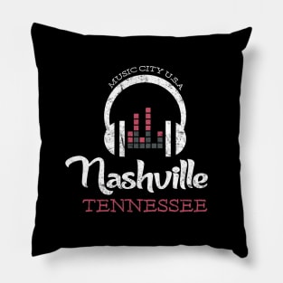 Nashville TN, Vintage Music Shirt, Country Music Pillow