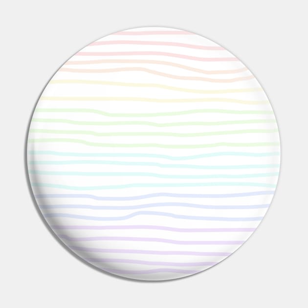 Soft Pastel Rainbow Hand Drawn Lines Pin by Whoopsidoodle