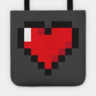 8bit Arcade Heart: Valentine’s Day 1Up Tote