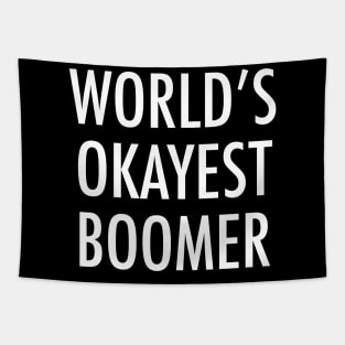 World's Okayest Boomer Tapestry