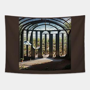 Kyoto Hidden in Painting of Greenhouse Tshirt Tapestry