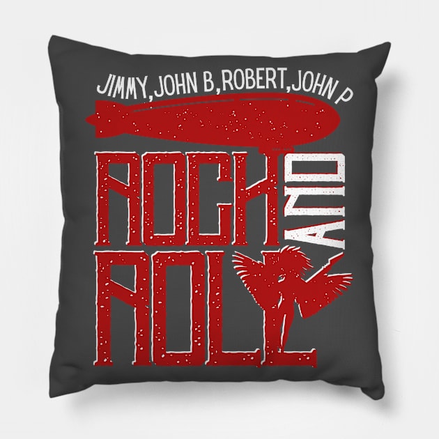 60'S Vintage Rock And Roll Pillow by FullOnNostalgia