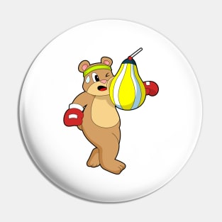 Bear Boxer Boxing bag Pin