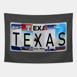 Texas License Plates Tapestry