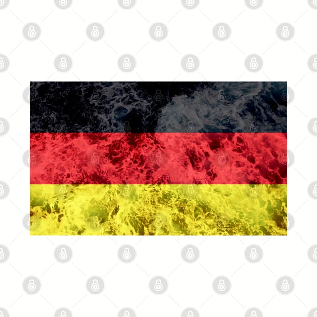 Flag of Germany – Ocean Waves by DrPen