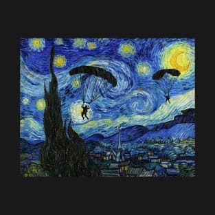 Skydiving Starry Night T-Shirt