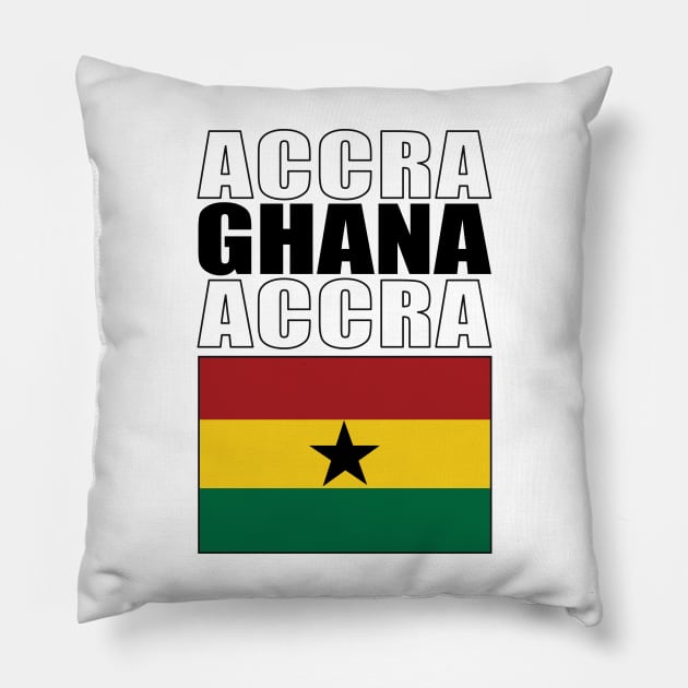 Flag of Ghana Pillow by KewaleeTee