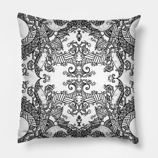 Ornament - Tree of Life - Rebirth - Mehndi Love - White #3 Pillow