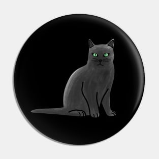 Russian Blue Cat Pin