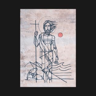 Hand drawn illustration of saint john the baptist T-Shirt