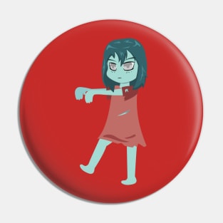 Halloween Girl Zombie anime style Pin