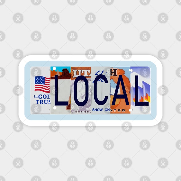 Utah Local, License Plates Magnet by stermitkermit