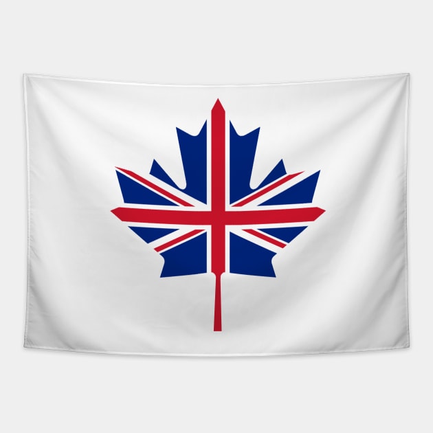 Canada - U.K. Flag Mashup 3 Tapestry by phneep