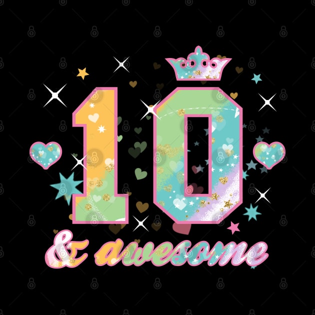 10th Birthday 10 & Awesome Girls by FloraLi