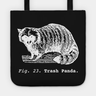 Trash Panda / Science Raccoon / white edition. Tote