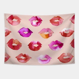 Pocket - Sweet Love Kisses Pink Lips Tapestry