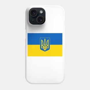 Flag of Ukraine with Coat of Arms Phone Case