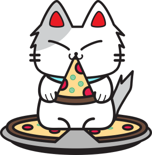 Pizza Cat Magnet