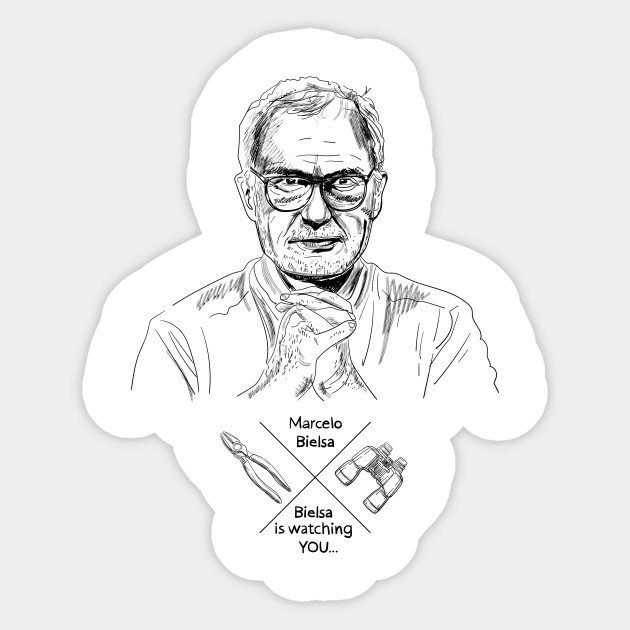 Bielsa Is Watching You Spy Autocollant Teepublic Fr