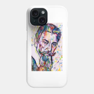 CLAUDIO MONTEVERDI watercolor and inks portrait Phone Case