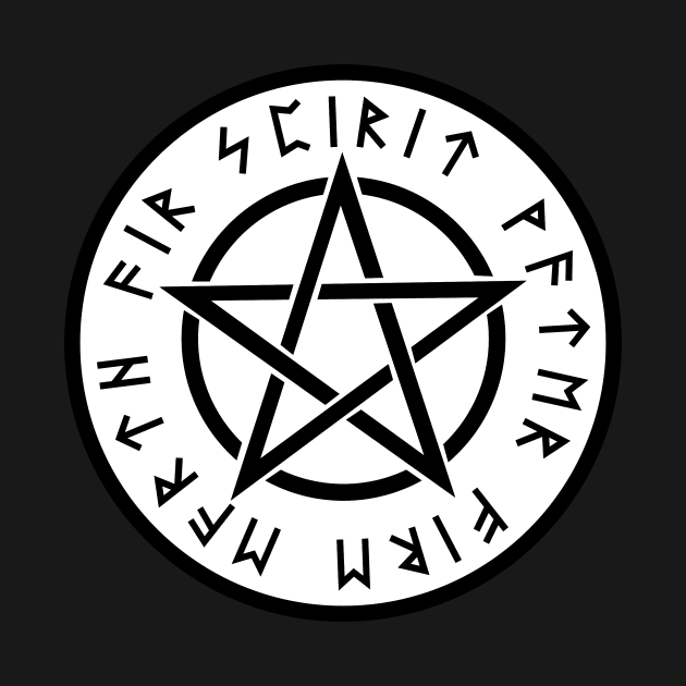 Runic pentagram by kaliyuga