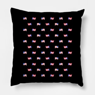 Puerto Rican American Design for Boricua USA Fans Pillow