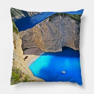 Hills in the ocean Pillow