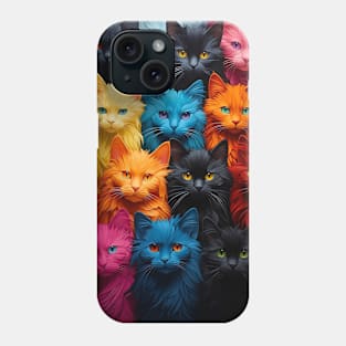 Colorful Cats Phone Case