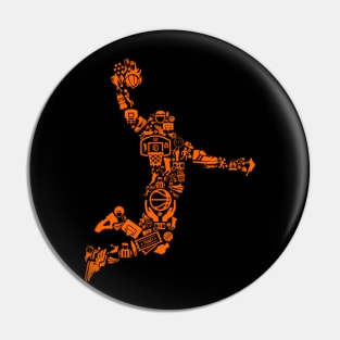 Basketball graphic collage Pin