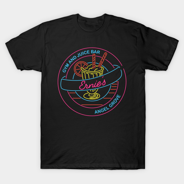 Ernie's Youth Center Gym and Juice Bar - Power Rangers - T-Shirt