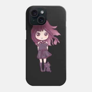 Cute chibi witch girl Phone Case