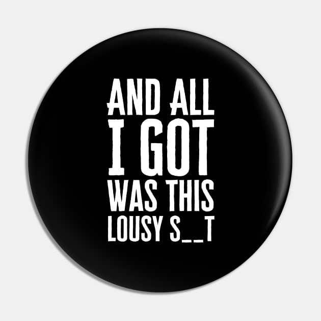 And All I Got Was This Pin by HobbyAndArt