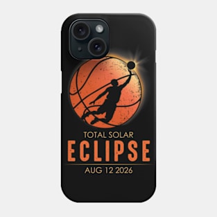 Basketball Total Solar Eclipse 2026 Phone Case