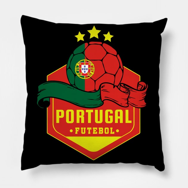 Portugal World Cup Pillow by footballomatic