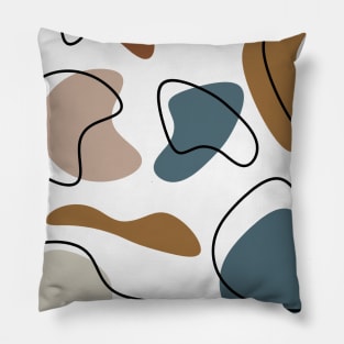 Abstract Shapes Pattern Geometric Art Pillow