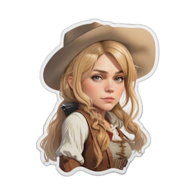 Sadie Adler | Red Dead Redemtpion 2 | Sadie Adler Sticker Design by ABWonderStudio