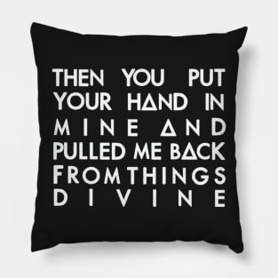 Hand in mine 1 (white) Pillow