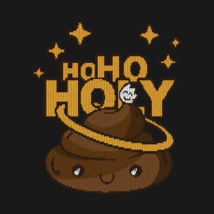 Ho Ho Holy Poop, Knitting style for Ugly Christmas T-Shirt