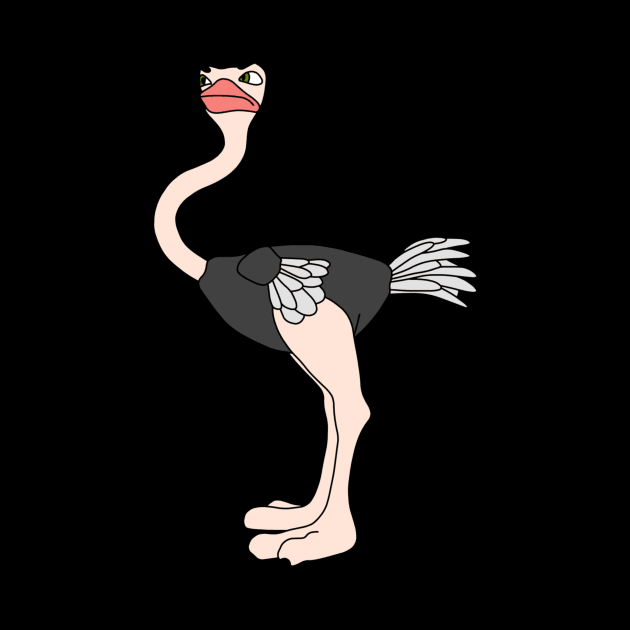 Ostrich Cartoon Ostrich Clipart Ostrich Standing by StacysCellar