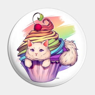 Rainbow Pride Catcake Pin