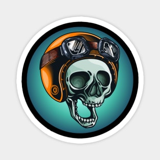 Skull Helmet Rider Magnet