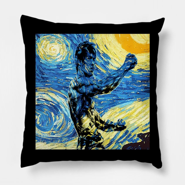 Bruce Movie Jeet Kune Do Be Water Lee Legend Pillow by Garmentcrooks