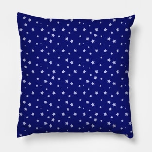 Blue Stars Pattern Pillow