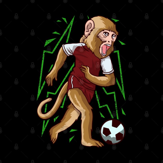 Funny Monkey Tee Soccer Players Cool Bungle Monkey Lovers by Proficient Tees