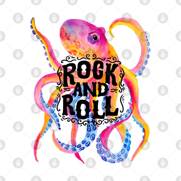 Rock and Roll Squid by JunniePL