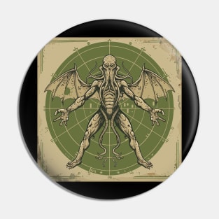 vitruvian cthulhu Pin