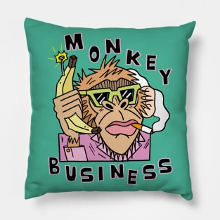 MONKEY BUSINESS Pillow